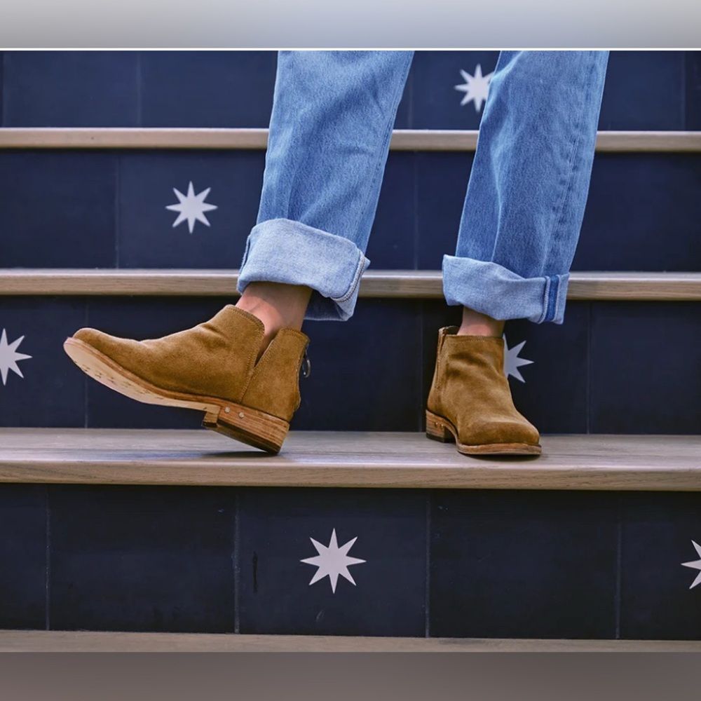Beek Falcon Suede Ankle Bootie Chestnut